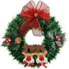 Guirlanda Natalina Decoração De Porta Noel Rena Urso De 40cm D