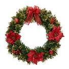 Guirlanda Natalina Decorada Verde e Vermelho 35cm Guirlanda Natalina Decorada Verde e Vermelho 35cm