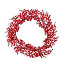 Guirlanda natalina decorativa com berries vermelho 54cm