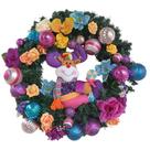 Guirlanda Natalina Rena Com Pirulito Bolas Flores 55cm - Saldão
