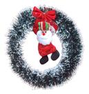 Guirlanda Nevada De Natal Para Porta Com Papai Noel Pronta