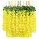Guirlanda suspensa de rattan artificial Wisteria Vine, pacote com 24