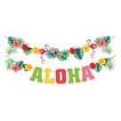 Guirlandas De Flamingo Tropical Luau Do Havai, Banner ALOHA, Decorações Para Festa De Aniversário Na