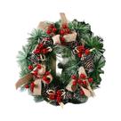 Guirlandas De Natal Para Porta Da Frente, Decoração De Inverno Com Flores E Pinhas, Decoração De