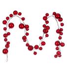 Guirnalda de Adornos Bolas Rojas Vickerman 3m Acabado Dulce