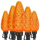 Guirnalda de Luces ODEETRONIC de 10 metros con 50 LED Naranja C9 120V Impermeable