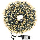 Guirnaldas de luces Decute 300 LED 32m impermeables 110V Blanco cálido