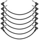 Guitar Patch Cable Donner, pacote com 6 cm, para pedal de efeito preto