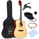 Guitarra Acústica Best Choice Products para Iniciantes - 41 Polegadas com Estojo Guitarra Acústica Best Choice Products para Iniciantes - 41 Polegadas com Estojo