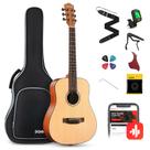 Guitarra Acústica Donner 3/4 Dreadnought - Tampo em Spruce com Acessórios