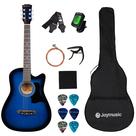 Guitarra Acústica Joymusic JG-38C Blueburst 38" - Ideal para Iniciantes