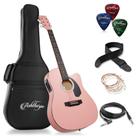 Guitarra Acústico-Elétrica Ashthorpe Thinline Cutaway em Tamanho Real