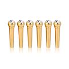 Guitarra Bridge Pins VGEBY Brass Endpin Guitarra acústica x6 Guitarra Bridge Pins VGEBY Brass Endpin Guitarra acústica x6