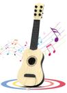 Guitarra de brinquedo QDH Kids de 6 cordas para crianças de 43 cm com estojo