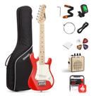 Guitarra Elétrica Infantil Donner DSJ-100 (30 Polegadas) - Vermelha com Acessórios