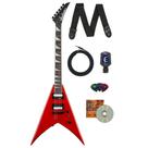 Guitarra Elétrica Jackson King V JS32T Ferrari Red Kit Guitarra Elétrica Jackson King V JS32T Ferrari Red Kit