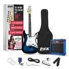 Guitarra elétrica LyxPro Full Size 39 polegadas com amplificador de 20W azul