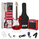 Guitarra elétrica LyxPro Left Hand 36" com kit para crianças canhotas