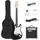 Guitarra Elétrica ZENY Full Size 39" com Amplificador 10W, Estojo e Acessórios