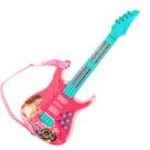 Guitarra Infantil Rosa Som Luz Mega Star INSTRUMENTO MUSICAL