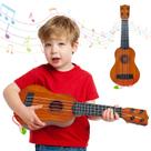 Guitarra musical de brinquedo para ukulele Woozettn Kids 44 cm com 4 cordas