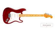 Guitarra sx sst57 strato vintage 3 capt singles car vinho