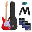 Guitarra Sx Stratocaster Sst 57 Hsh Vintage Series Plus Cor Candy Apple Red Orientação Da Mão Destro