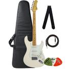 Guitarra Tagima TG-530 Olympic White + Capa + Correia + P10 + Afinador + Palhetas Guitarra Tagima TG-530 Olympic White + Capa + Correia + P10 + Afinador + Palhetas