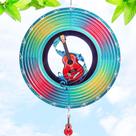 Guitarra Wind Spinner INCROYDAY 3D em aço inoxidável 30cm
