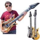 Guitarras infláveis Zugar Land Rock Gold e Silver 42"