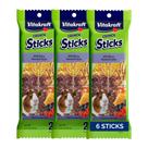 Guloseima de cobaia Vitakraft Crunch Sticks Wild Berry 6 palitos
