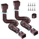 Gutter Downspout Extensions Gutterlix Connectable 58+67 cm, pacote com 2