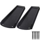 Gutter Downspout Splash Block mais gutter Black (pacote com 2)