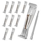 Gutter Hangers, pacote com 10, 12,7 cm, estilo K, com parafusos resistentes à ferrugem