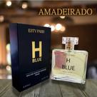 H BLUE PARIS Perfume de 100 ml - Perfume Masculino - Dia e Noite.