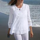 H1003-Camisa Camisão Blusa Bata Amarração Laço Luxo Fe16122