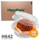 H642 Bandeja pet redonda Caixa com 300 unidades