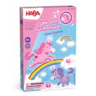 HABA Unicorn Glitterluck Cloud Crystals - Uma competição cintilante de jogos de dados, jogos infantis e presentes de unicórnio para maiores de 3 anos, fabricada na Alemanha