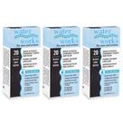 Hair Color Water Works Powder Permanent Black, pacote com 3