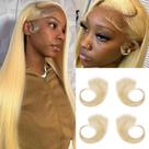 Hair Edges TRIPYGO 613 Blonde HD Lace Real Human Hair 4 unidades Hair Edges TRIPYGO 613 Blonde HD Lace Real Human Hair 4 unidades