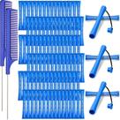 Hair Perm Rods WILLBOND 96 unidades de plástico Cold Wave Blue