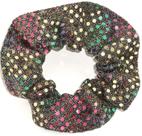 Hair Scrunchie Scrunchies da Sherry Sequin Dots Gold Rainbow