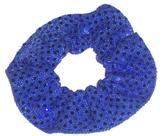Hair Scrunchie Scrunchies da Sherry Sequin Dots Royal Blue