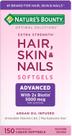 Hair Skin And Nails Natures Bounty 150 Cápsulas Sem Sabor