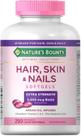 Hair, Skin Nails Natures Bount Sem Sabor 250 cps Sabor Sem Sabor