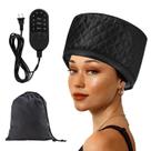 Hair Steamer Heat Cap JEHRYA para condicionamento profundo preto