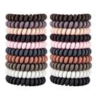 Hair Ties 79 STYLE, fio de telefone fosco espiral sem rugas, 30 unidades