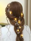 Hair Vine Yean Led Bride Wedding Light Up Silver Crystal