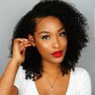 Hair Weave BLY Mongolian Afro Kinky Curly Human Hair 3 pacotes