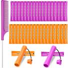 Hairperm Rods WILLBOND Cold Wave 36 peças com pente de rabo de rato